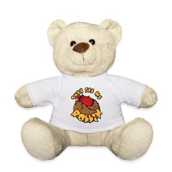 They See Me Rollin, Dung with Style - Teddy Bear - white - Front