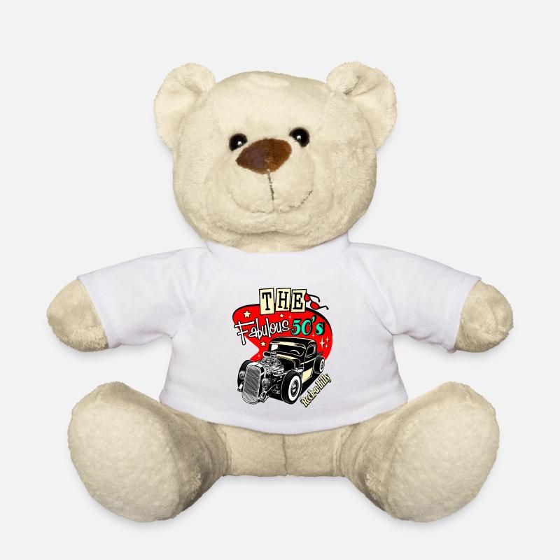 Sock Hop Dance Party Theme Rockabilly Doo Wop - Teddy - Weiß