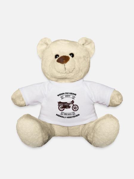 Kreidler Florett Mofa Moped Oldtimer Geschenkidee - Teddy - Weiß