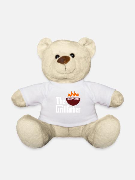 L'amateur de barbecue Grillfather - Nounours - blanc