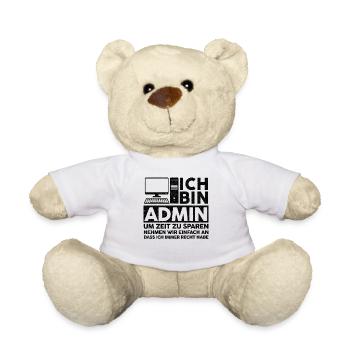 Admin IT Experte Informatik Informatik Lustige Spr - Teddy - Weiß - Vorne