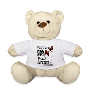 Der Tag, an dem Gott Basenjis machte, saß er nur und lächelte - Teddy - Weiß - Vorne