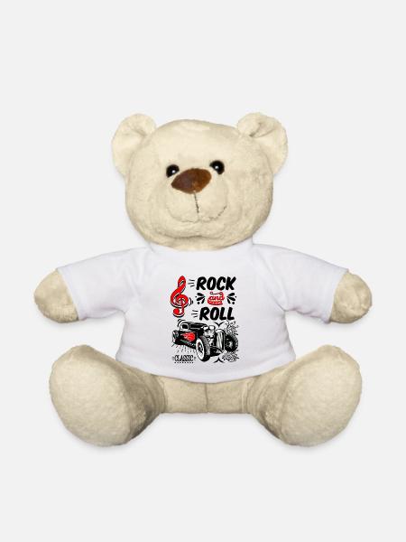 Rockabilly Voitures Vintage Rocker Rock N Roll - Nounours - blanc