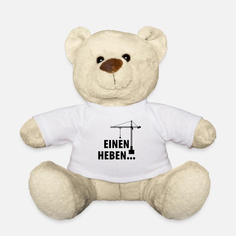 Kranführer Vater Vatertag Bauarbeiter Papa - Teddy - Weiß