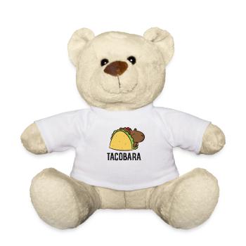 Tacobara Funny Capybara Tacos - Teddy Bear - white - Front