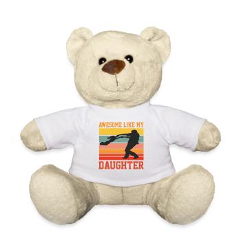 Impressionnant comme ma fille Rétro Vintage Drôle Fathe - Nounours - blanc - Devant