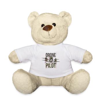 Drone pilot drone camouflage - Teddy Bear - white - Front