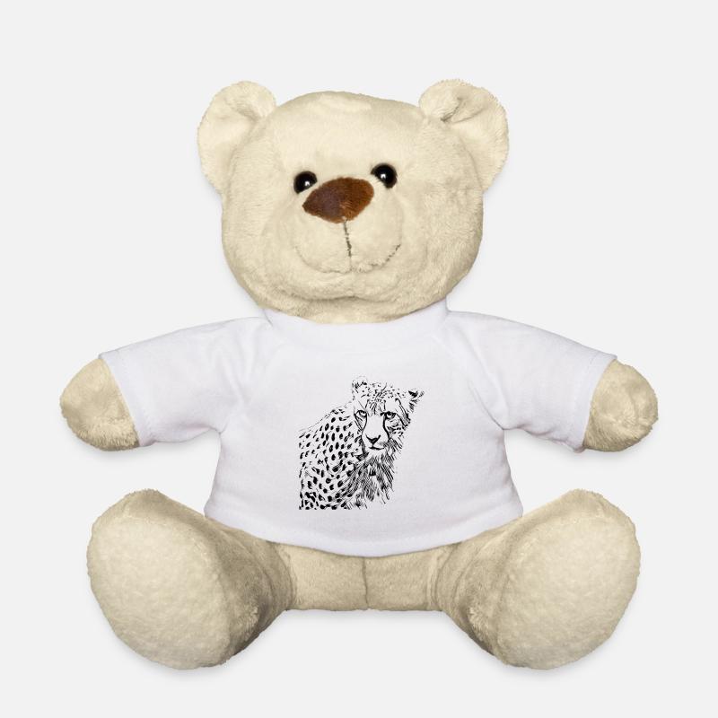 guépard - Nounours - blanc