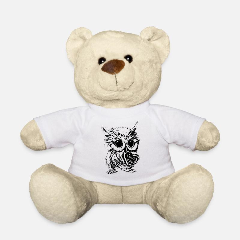 hibou - Nounours - blanc