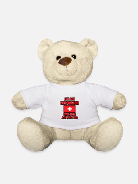 Ich bin Schwizer das isch au guet so - Teddy - Weiß