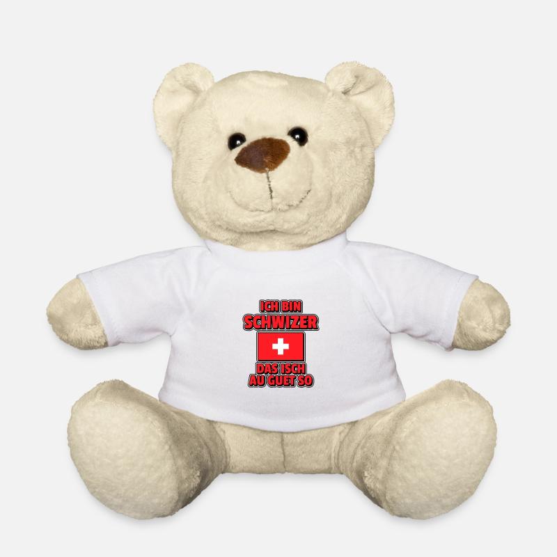 Ich bin Schwizer das isch au guet so - Teddy - Weiß