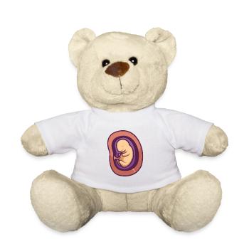 A Baby in Womb. - Teddy Bear - white - Front