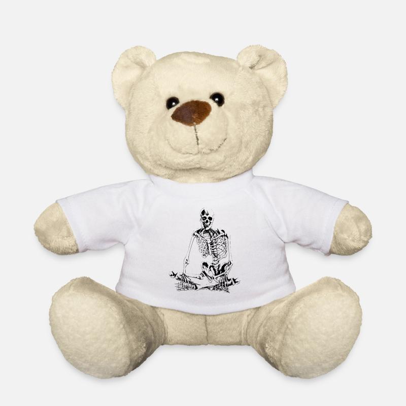 Skelett - Teddy - Weiß