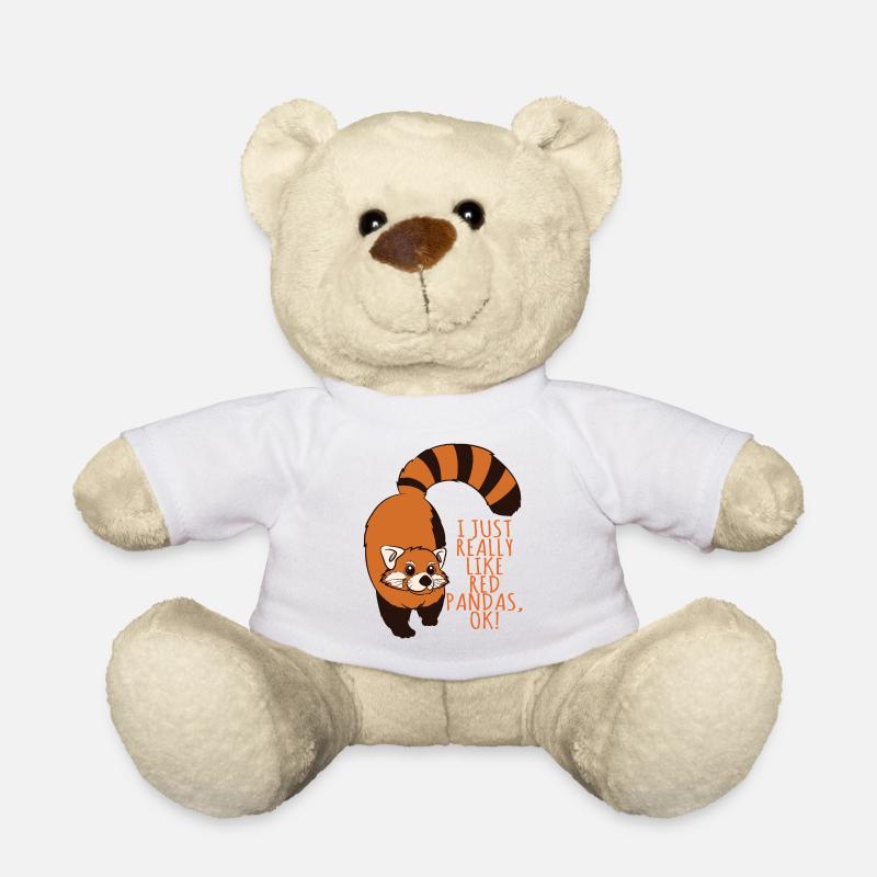 J'aime vraiment les pandas rouges, ok! - Nounours - blanc
