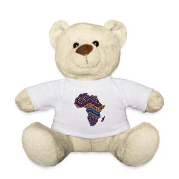 Africa Safari Rasta Africa fan Africa lover - Teddy Bear - white - Front