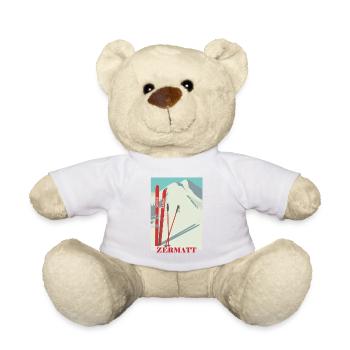 ski - Teddy Bear - white - Front