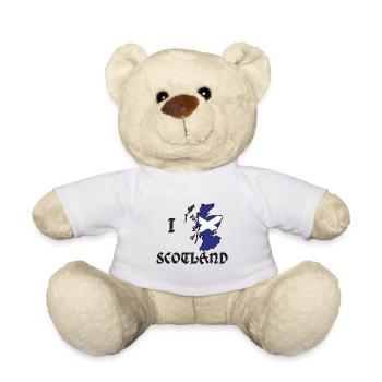 I love Scotland - Teddy - Weiß - Vorne