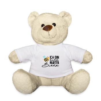 Ich bin eine flotte Biene - Teddy - Weiß - Vorne
