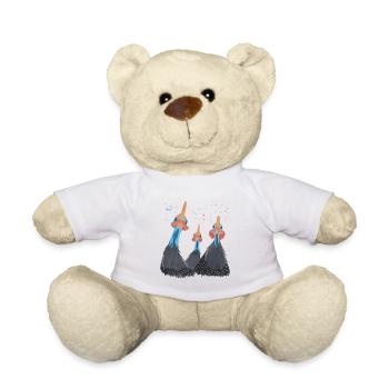 Trio pintades - Nounours - blanc - Devant