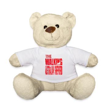 Cadeau de marche australien de chien de berger australien - Nounours - blanc - Devant