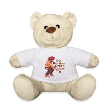 Français La Passion Pétanque Jeu de Pétanque Boule - Teddy - Weiß - Vorne
