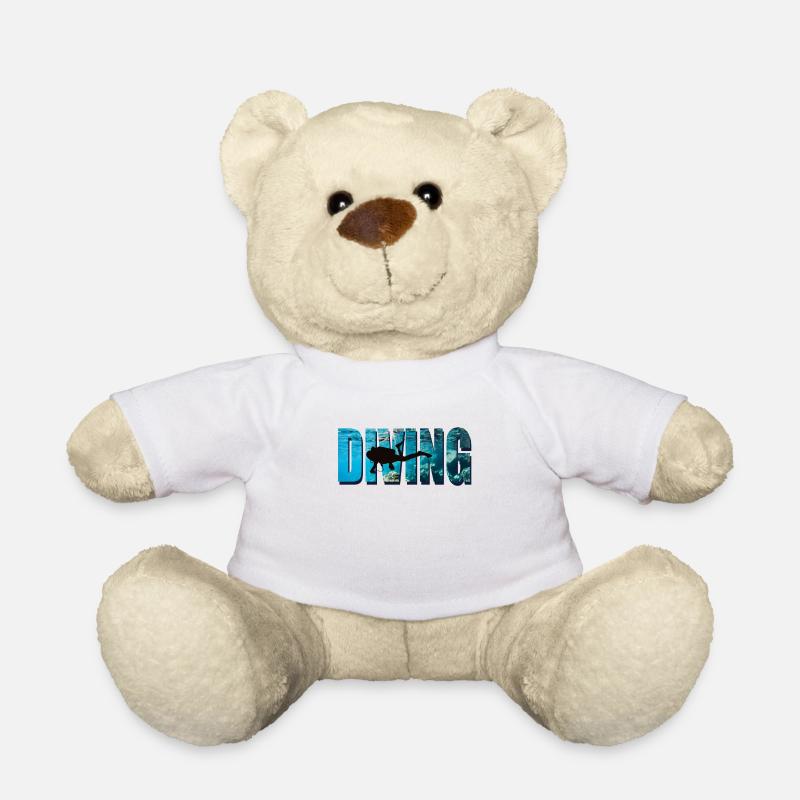 Diving Taucher im Wasser - Teddy - Weiß