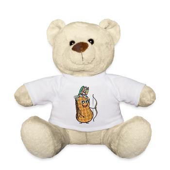 Häuptling Erdnuss Wilder Westen Indianer Bogen - Teddy - Weiß - Vorne
