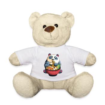 Kawaii Panda Noodles Cute Anime Panda Ramen Otaku - Teddy Bear - white - Front