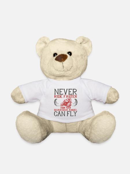 Bikerin und Biker Designs zu Bikertreff - Teddy - Weiß