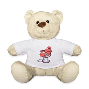 Chaise de salon de coiffure - Nounours - blanc - Devant