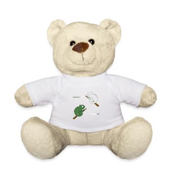 Caméléon ChameleOFF camouflage drôle reptile - Nounours - blanc - Devant