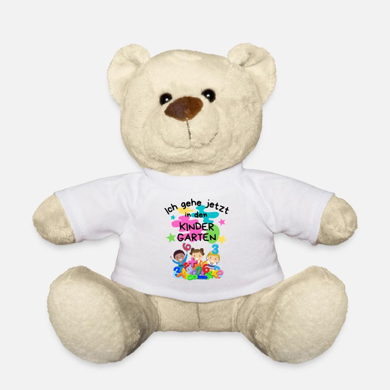 Ich gehe jetzt in den Kindergarten-/Kindergarten - Teddy - Weiß