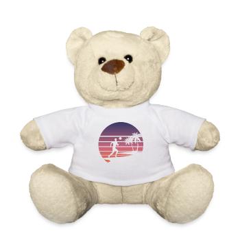 Beach Soccer Beach Soccer Sport Gift - Teddy Bear - white - Front