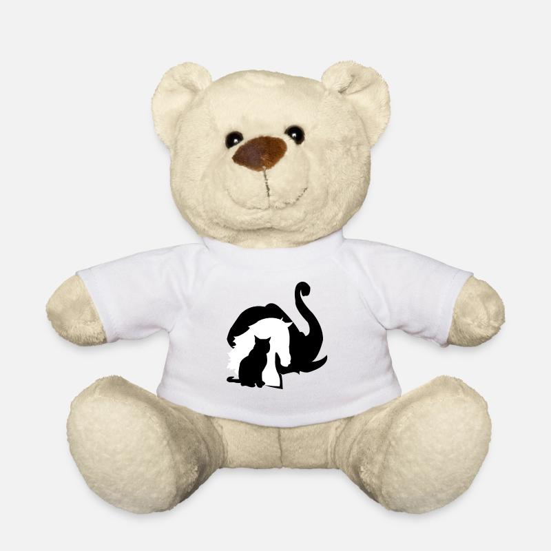 Elefant Pferd Katze Tiere Design - Teddy - Weiß