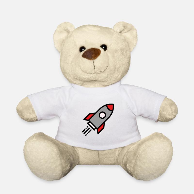 Rakete colored - Teddy - Weiß