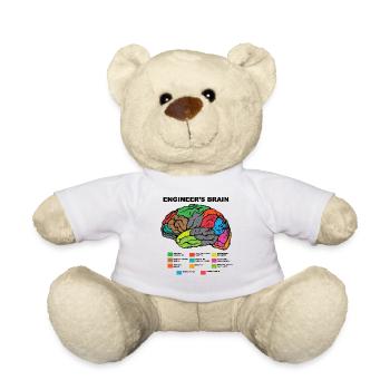 Ingénieurs Brain Engineer Brain Engineers Uni - Nounours - blanc - Devant