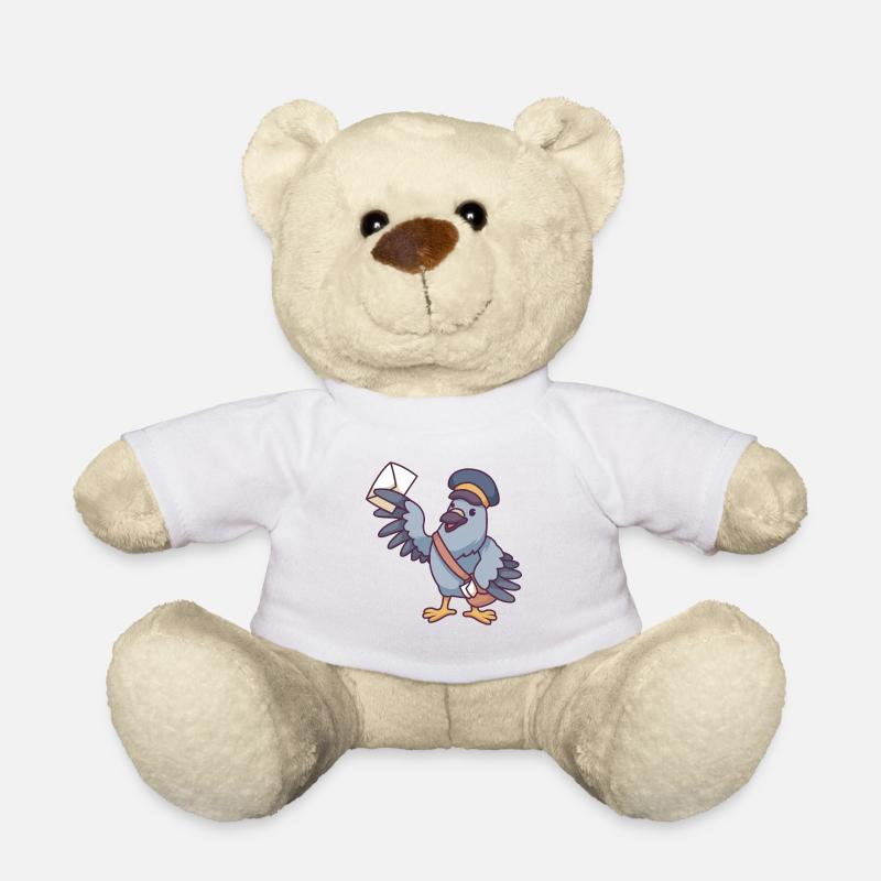 Brieftaube - Teddy - Weiß