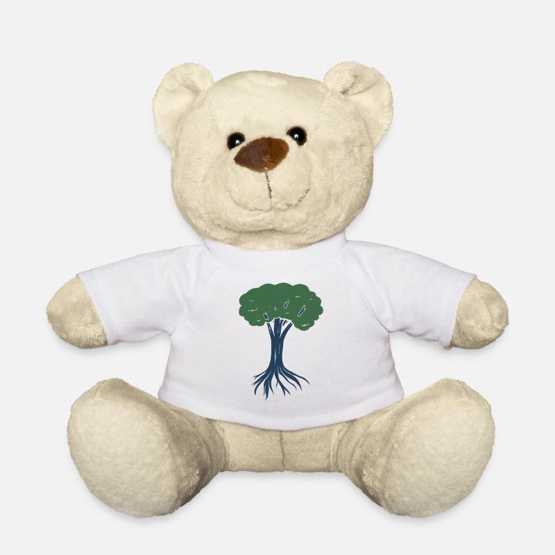 Retro-Baum - Teddy - Weiß