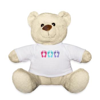 Fußpflege Chiropodie Lustige Füße Geschenk - Teddy - Weiß - Vorne