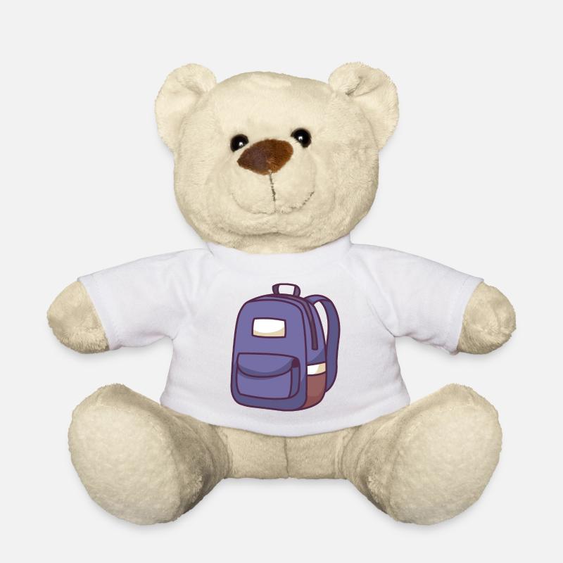 Schultasche - Teddy - Weiß
