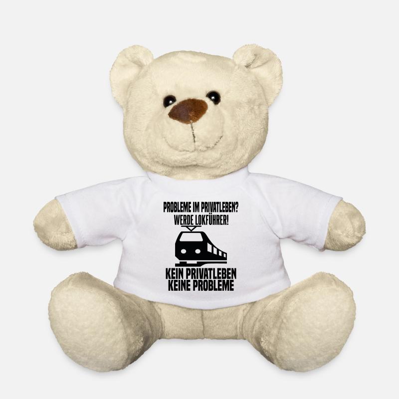 Triebfahrzeugführer Lokführer Zugührer - Teddy - Weiß