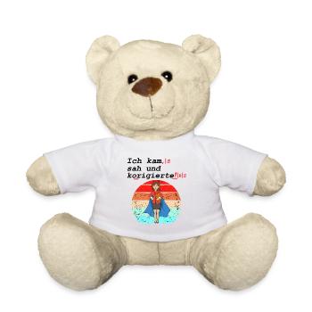 Ich Kam Sah Und Korrigierte Deutsch Lehrer Schule - Teddy - Weiß - Vorne