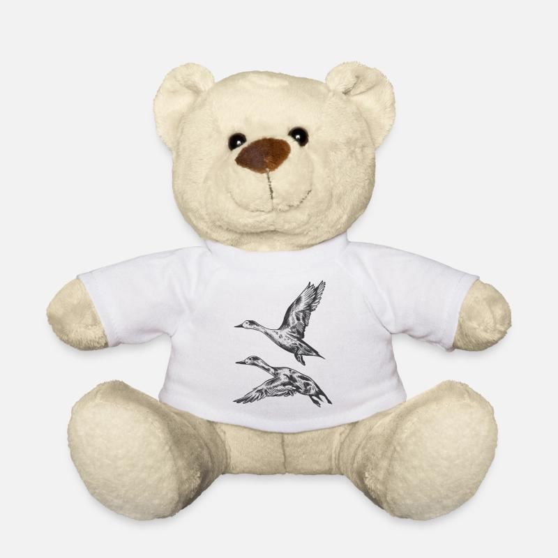 Flight duck - Teddy Bear - white