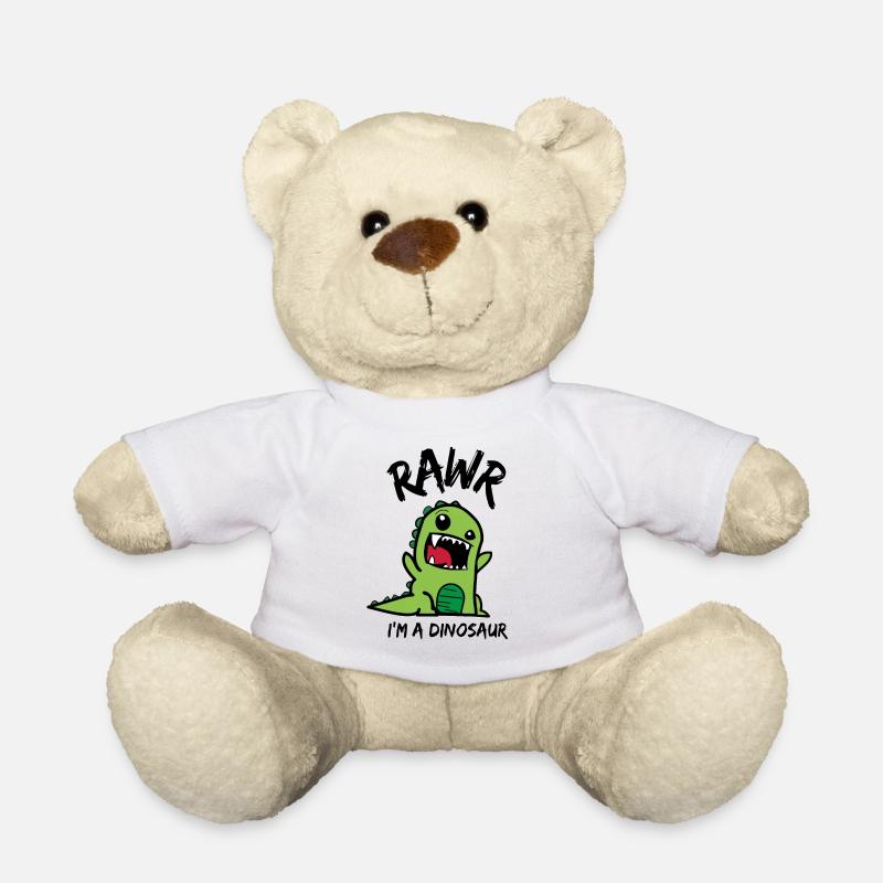 Rawr ich bin ein Dinosaurier Süßer Dino für Kinder - Teddy - Weiß