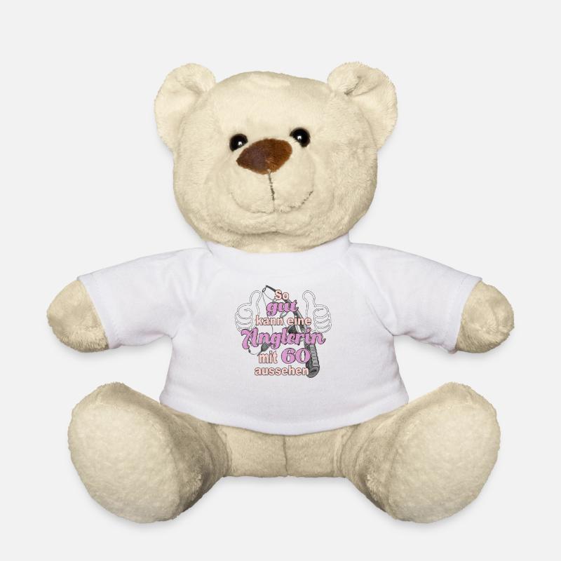 So gut kann ein Anglerin mit 60 aussehen Geschenk - Teddy - Weiß
