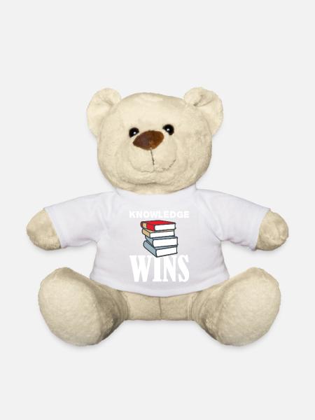 Knowledge Wins Bücher - Teddy - Weiß