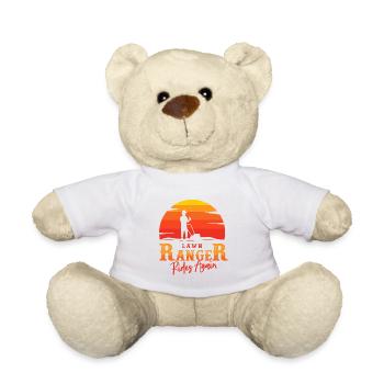 Lawn, lawn gardening, mowing, - Teddy Bear - white - Front