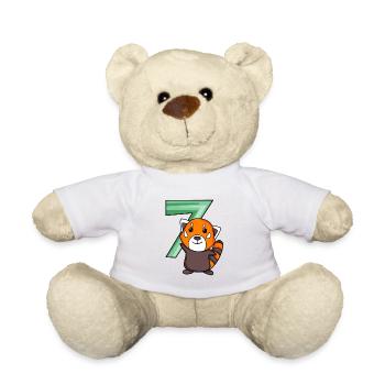 Panda rouge - Nounours - blanc - Devant
