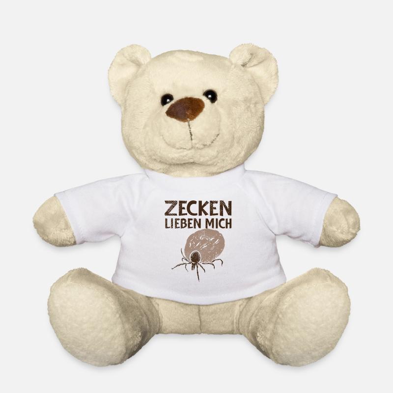 Gärtner Gartenarbeit Förster Waldarbeiter Zecken - Teddy - Weiß