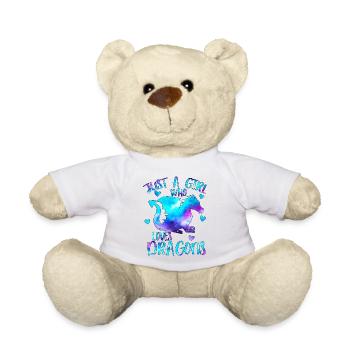 Nur ein Mädchen, das Drachen liebt - Teddy - Weiß - Vorne